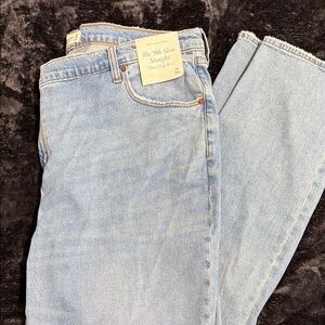 Abercrombie & Fitch Light Blue Straight Leg Jeans